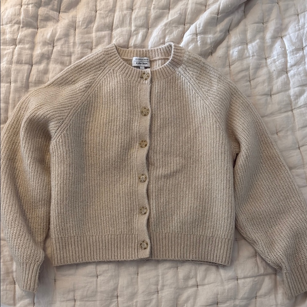 & Other Stories Cream Cardigan XS